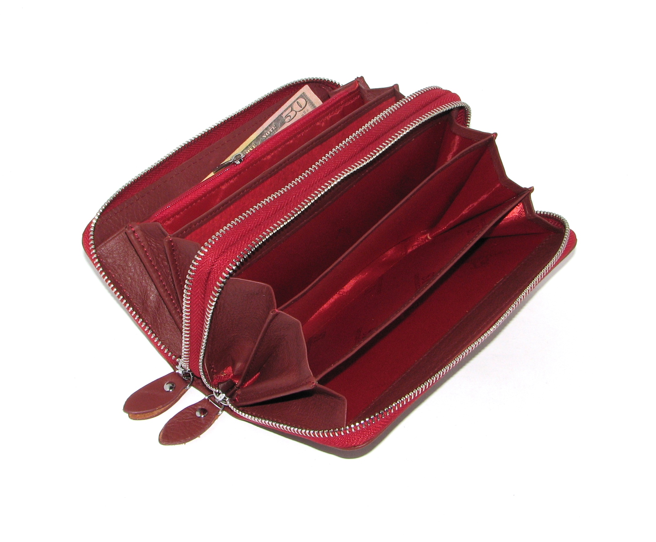 Кошелек женский ST Leather Accessories ST238-2 DATE RED Кошелек женский ST Leather Accessories ST238-2 DATE RED